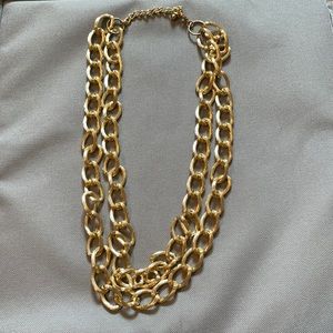 Gold Double Chain Necklace